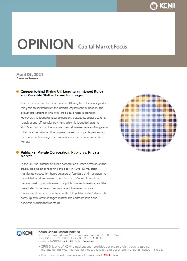 Causes behind Rising US Long-term Interest Rates and Possible Shift in Lower for Longer