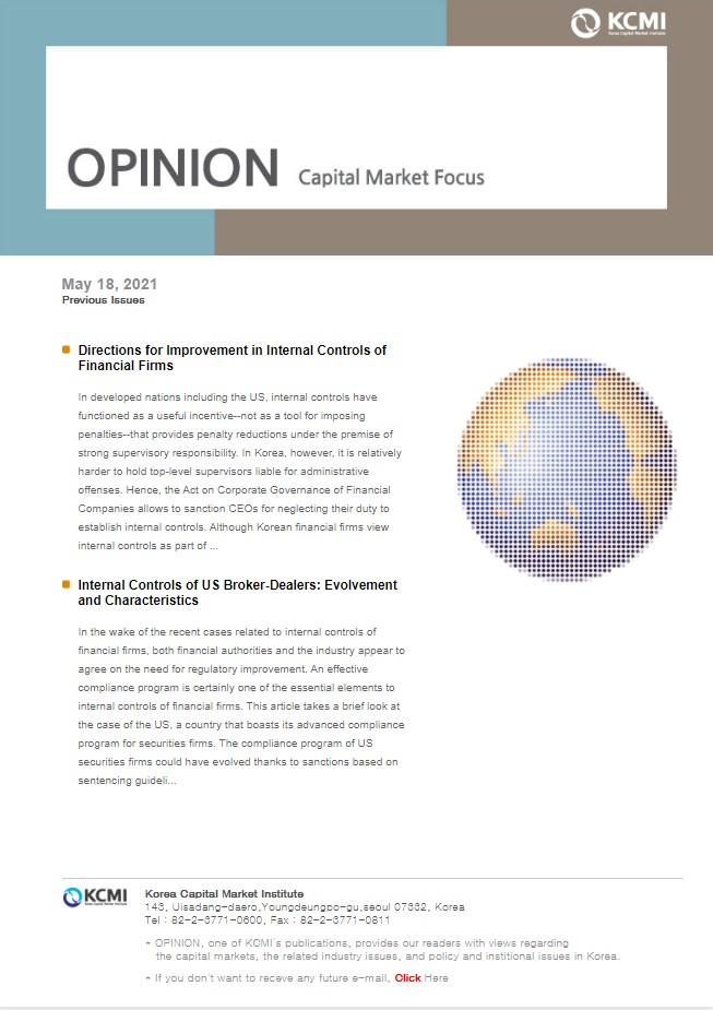 Internal Controls of US Broker-Dealers: Evolvement and Characteristics