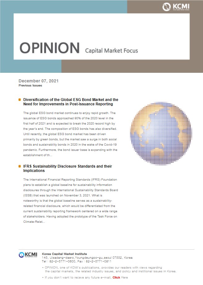 Diversification of the Global ESG Bond Market and the Need for Improvements in Post-Issuance Reporting