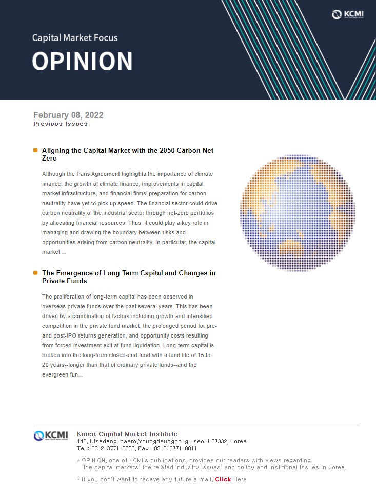 Aligning the Capital Market with the 2050 Carbon Net Zero