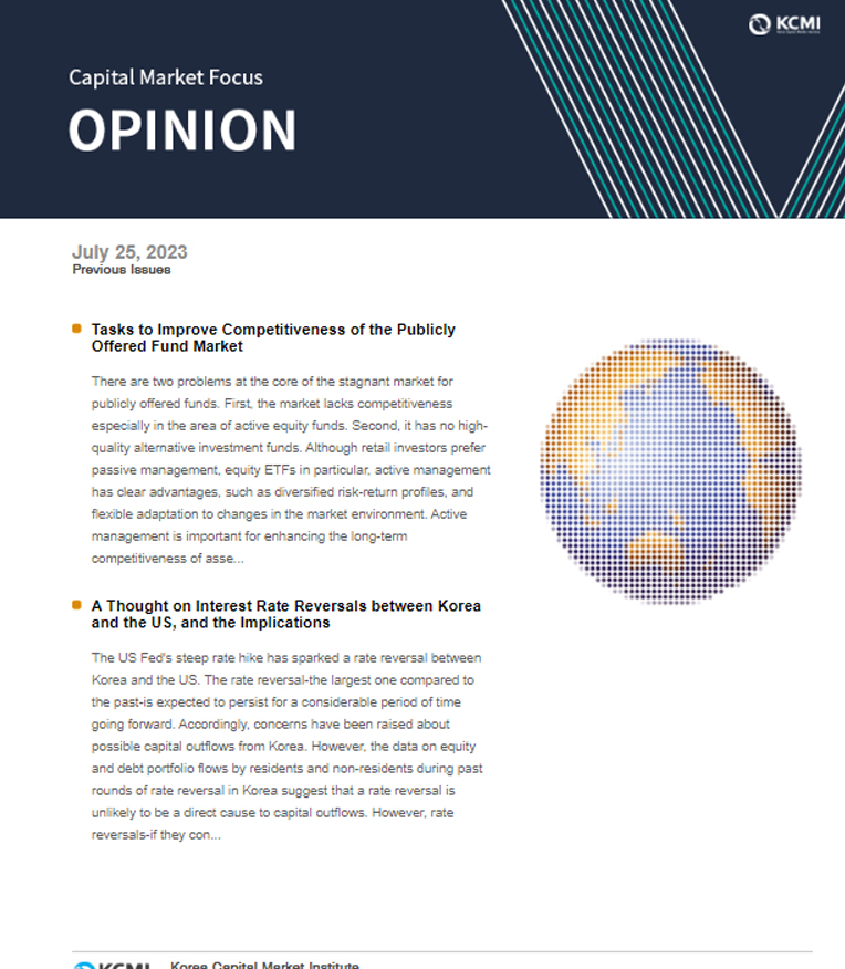 A Thought on Interest Rate Reversals between Korea and the US, and the Implications