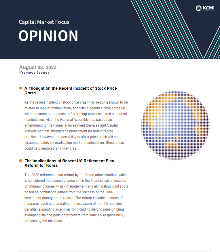 The Implications of Recent US Retirement Plan Reform for Korea