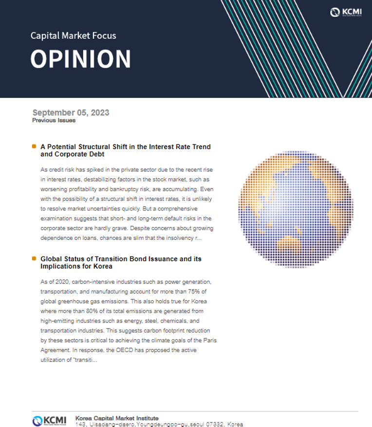 Global Status of Transition Bond Issuance and its Implications for Korea