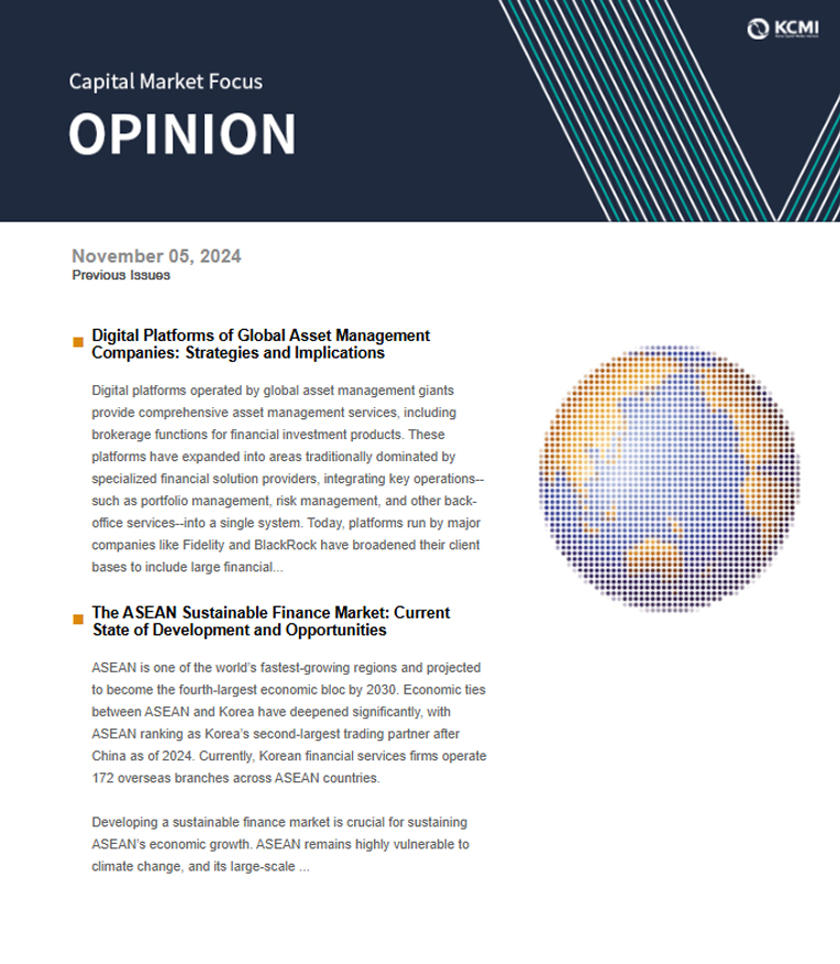 The ASEAN Sustainable Finance Market: Current State of Development and Opportunities